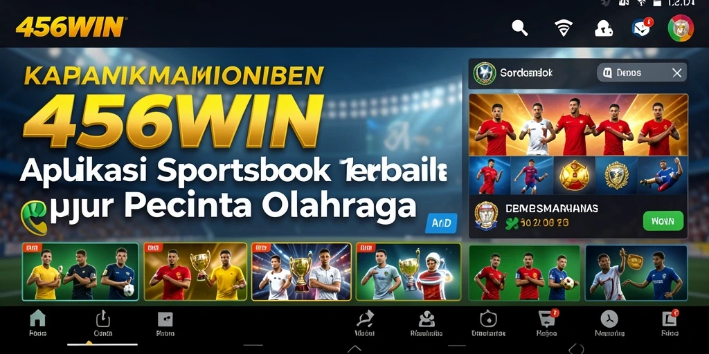 Tampilan gameplay aplikasi 456WIN saat memasang taruhan olahraga.