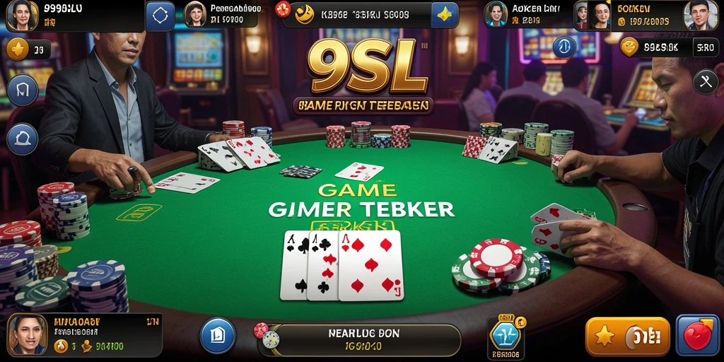 Tampilan gameplay Poker yang menegangkan di 99SL.