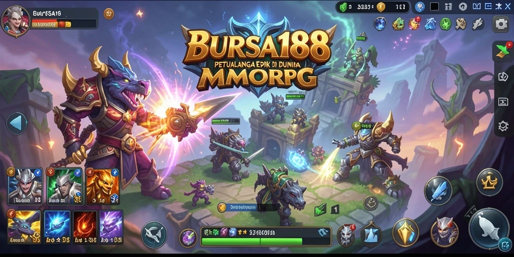 Tampilan menarik dari gameplay <strong>BURSA188</strong> dalam pertempuran epik.