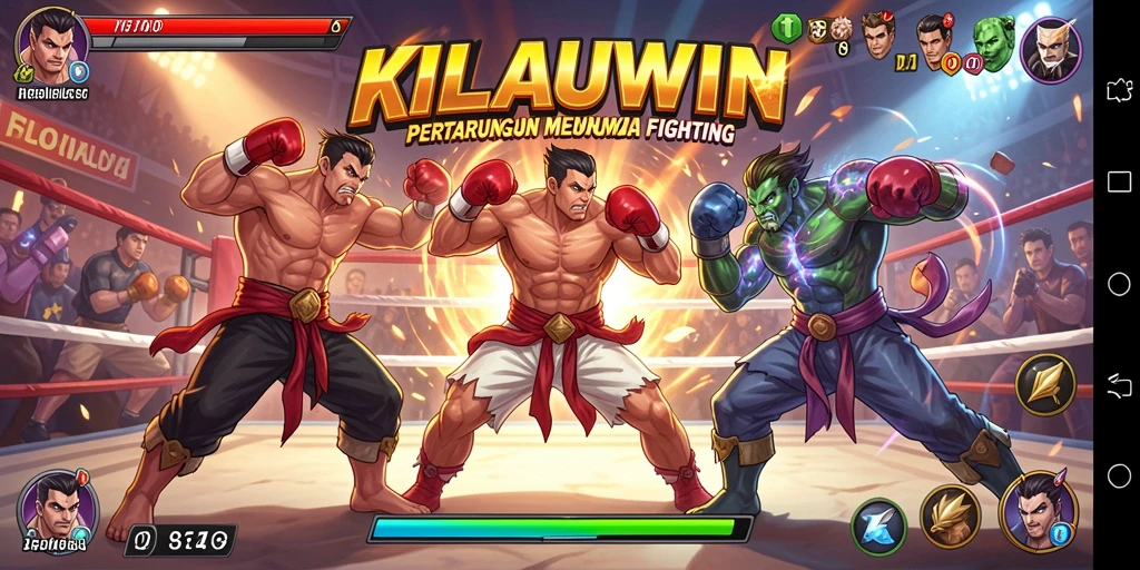 Screenshot KILAUWIN menampilkan aksi pertarungan yang seru dan dinamis.