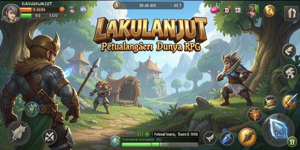 Tangkapan layar menampilkan gameplay menegangkan di LAKULANJUT.