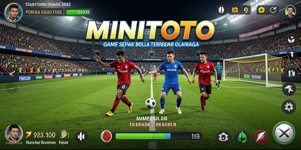 Gameplay seru dalam MINITOTO dengan aksi sepak bola yang mendebarkan.