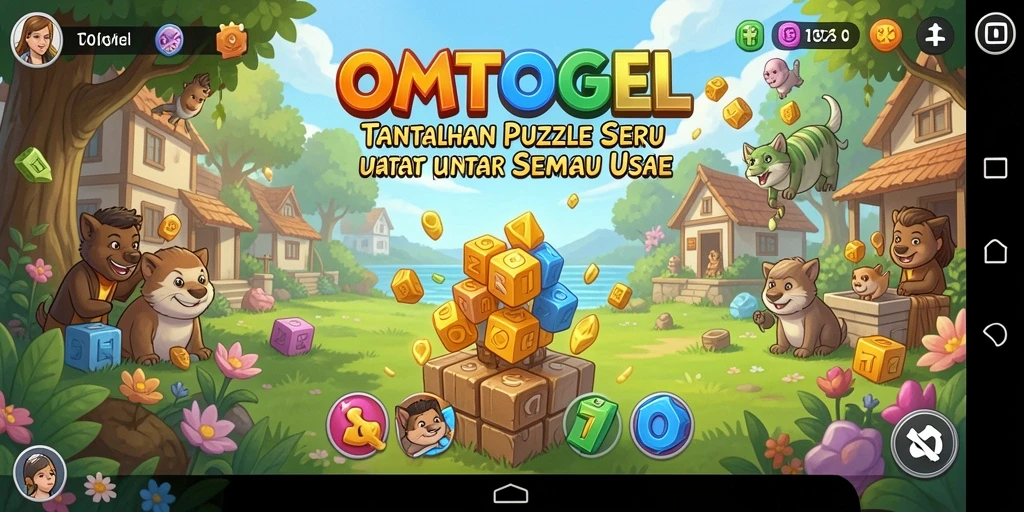 Tampilan gameplay menarik dari OMTOGEL dengan berbagai puzzle yang menantang.