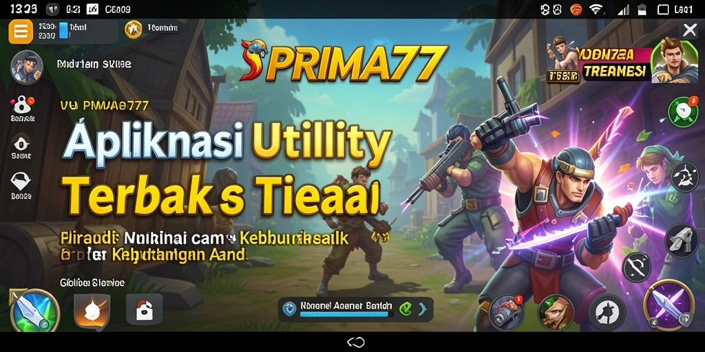 Tampilan utama aplikasi PRIMA77 yang memudahkan pengguna.