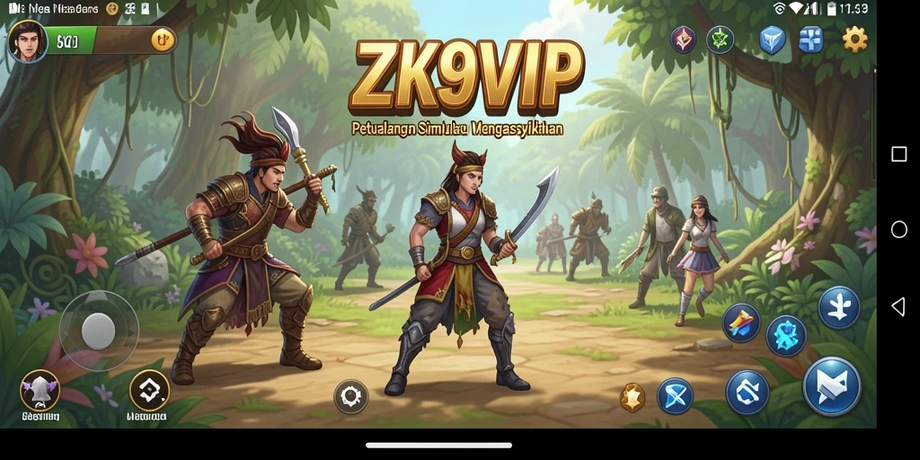 Tampilan gameplay seru dalam ZK9VIP yang penuh tantangan dan interaksi.